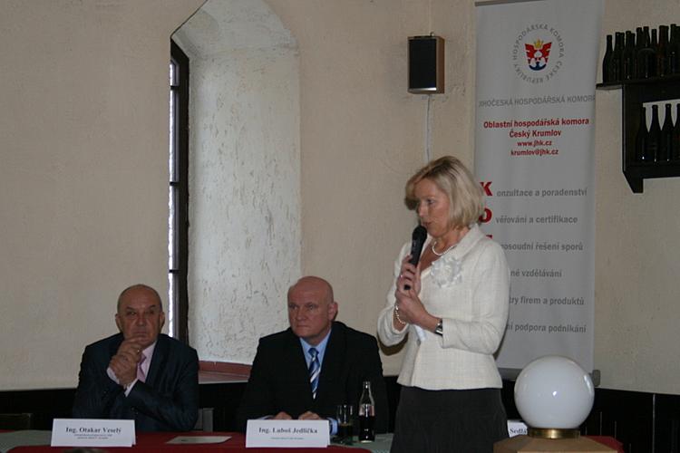 12. ledna 2010 - Setkání podnikatelů, města Český Krumlov a Jihočeské hospodářské komory