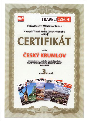 Ocenění Travel in the Czech Republic