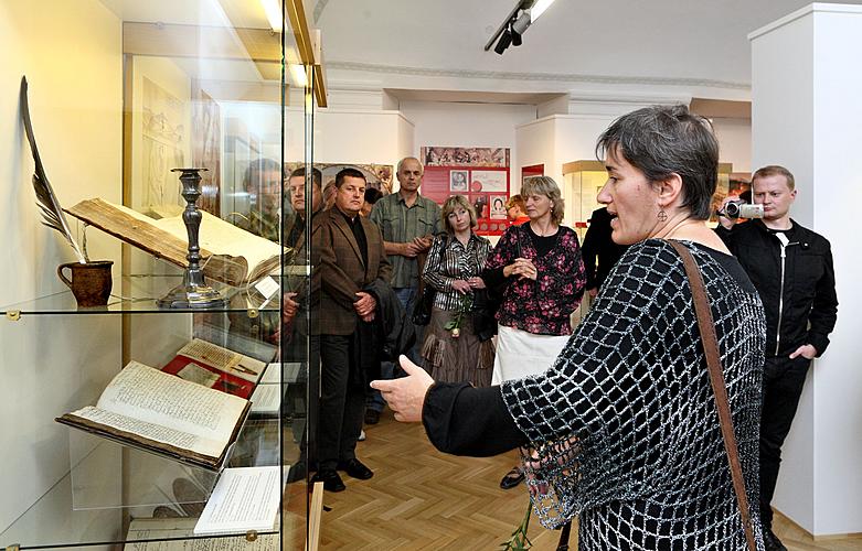 Opening of the exhibition Story of the Town of Český Krumlov, Regional Museum Český Krumlov, 22. September 2010