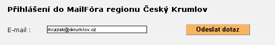 Jednoduché přihlášení do MailFóra 