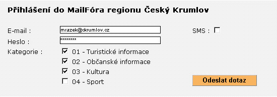 Plné přihlášení do MailFóra 