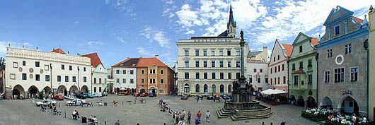 Panorama náměstí Svornosti v Českém Krumlově, foto: Lubor Mrázek 