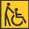 Ikona 'Dostupný přístup', Průvodce Českým Krumlovem i pro handicapované 