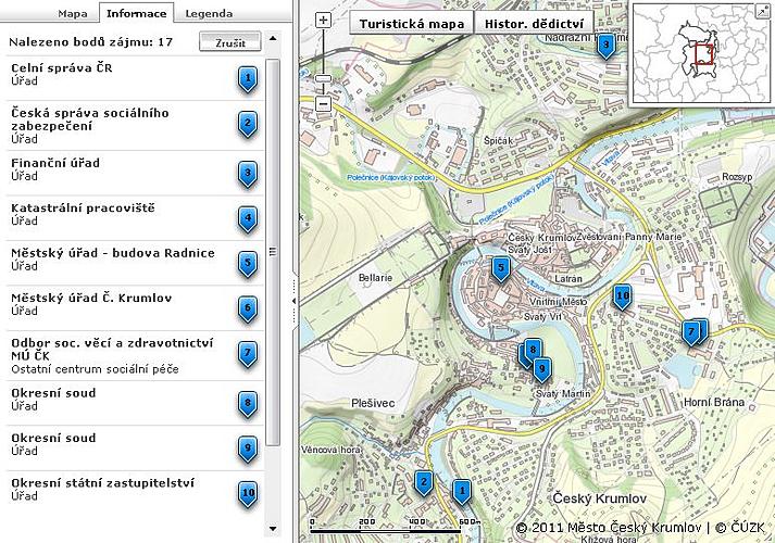 Nová mapová aplikace - Mapa pro občany a podnikatele