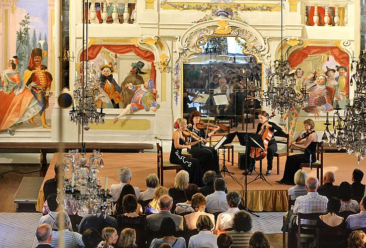 Melanie Hosp und Kaprálová Quartet, 26.7.2012, 21. Internationales Musikfestival Český Krumlov