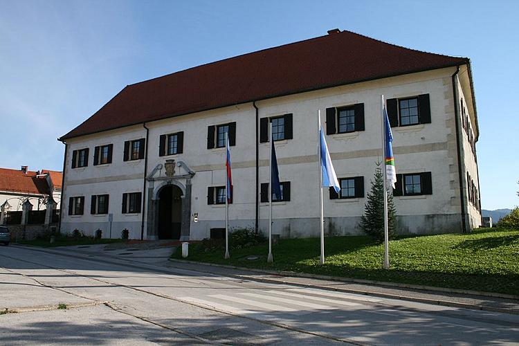 Setkání partnerských měst 2012 ve slovinském Slovenj Gradci - budova místní radnice