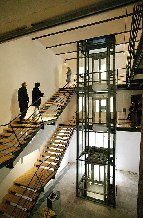 Egon Schiele Art Centrum Český Krumlov, výtah pro handicapované návštěvníky, foto: Libor Sváček
