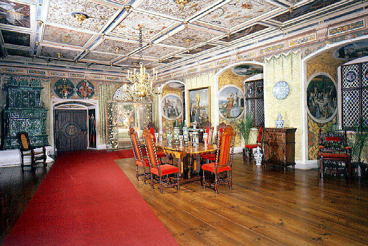 Castle Rožmberk nad Vltavou, Knights' Hall, beginning of the 17th century