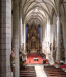 Church of St. Vitus in Český Krumlov, vault in the main nave, foto: Libor Sváček 