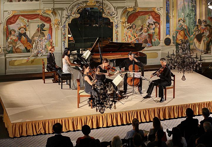 Shiran Wang (Klavier), Škampa Quartett - Kammerkonzert, 24.7.2014, Internationales Musikfestival Český Krumlov