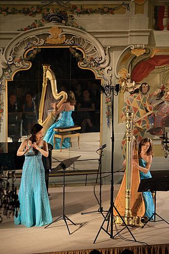 Jana Boušková (harfa), Jae A Yoo (flétna) - komorní koncert, 6.8.2014, Mezinárodní hudební festival Český Krumlov