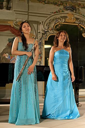 Jana Boušková (Harfe), Jae A Yoo (Flöte) - Kammerkonzert, 6.8.2014, Internationales Musikfestival Český Krumlov