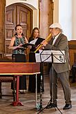 Collegium Quodliber, Jiří Stivín – flute solo, Petr Kronika - spoken word, 28.6.2015, Chamber Music Festival Český Krumlov, photo by: Lubor Mrázek