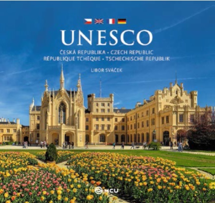 Titulní strana knihy památky UNESCO - výstava Berlín 2016