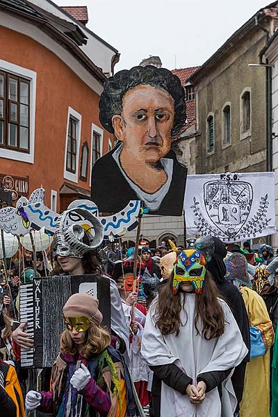 Carnival parade in Český Krumlov, 28th February 2017