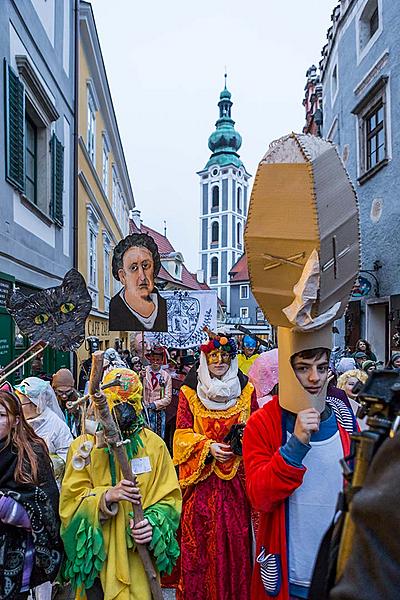 Masopustní průvod v Českém Krumlově, 28. února 2017