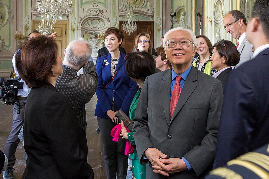 Návštěva prezidenta Republiky Singapur J. E. Dr. Tonyho Tana Kenga Yama v Českém Krumlově 26.5.2017