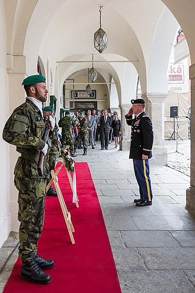 Ceremonial act on the occasion of the 73rd anniversary of the end of World War II - Honoring ceremony to memory of the participants of World War II