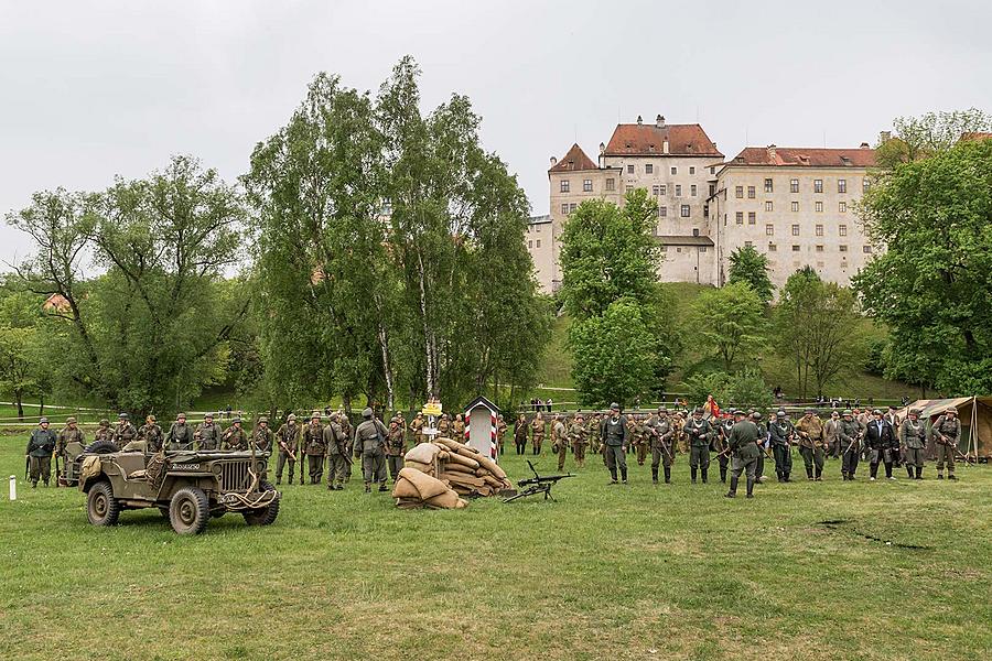Festakt anlässlich des 73. Jahrestages des Endes des Zweiten Weltkriegs - Letzter Kampf, Český Krumlov 5.5.2018