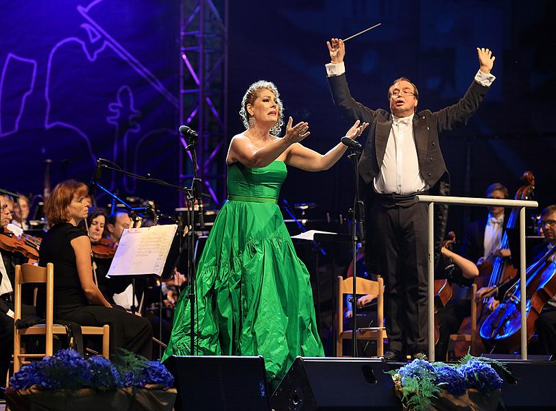Piotr Beczała (tenor) and Sondra Radvanovsky (soprano), PKF – Prague Philharmonia, Leoš Svárovský (conductor), Internationales Musikfestival Český Krumlov 21.7.2018