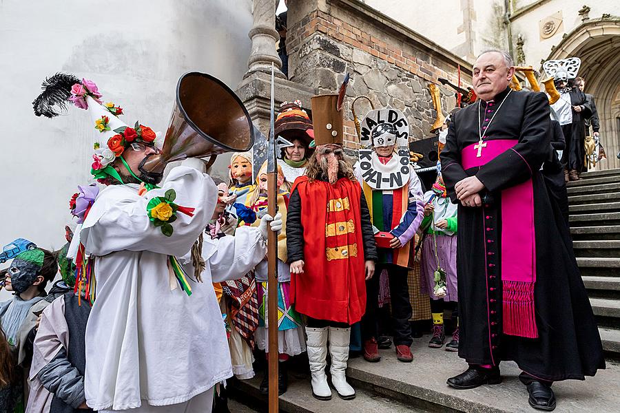 Carnival parade in Český Krumlov, 5th March 2019