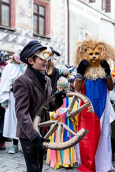 Carnival parade in Český Krumlov, 5th March 2019