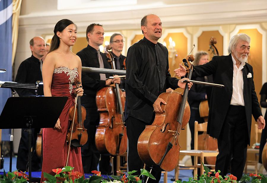 Sanghee Cheong (violin), Stefan Kropfitsch (violoncello), Thüringen Philharmonie, 9.8.2019, Internationales Musikfestival Český Krumlov
