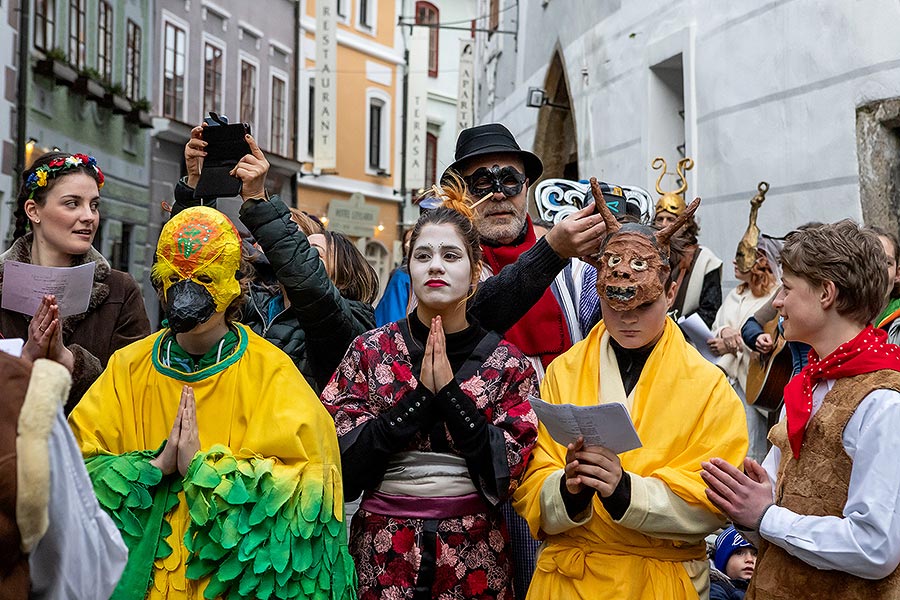 Carnival parade in Český Krumlov, 25th February 2020