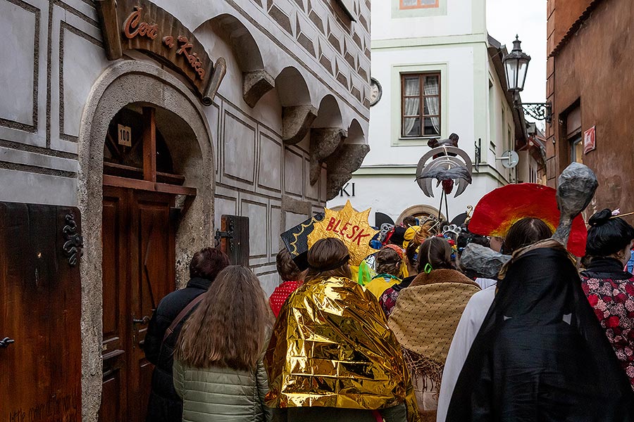 Carnival parade in Český Krumlov, 25th February 2020