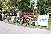 Präsentationsaktion im Stadtpark, Fotogalerie des Tages mit Handicap - Tages ohne Barrieren, Český Krumlov, 11. 9. 2004, Foto: Lubor Mrázek 