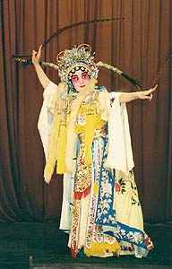Princezna vyráží za Dlouhou zeď, Li Aixian, tradiční pekingská opera v Českém Krumlově 