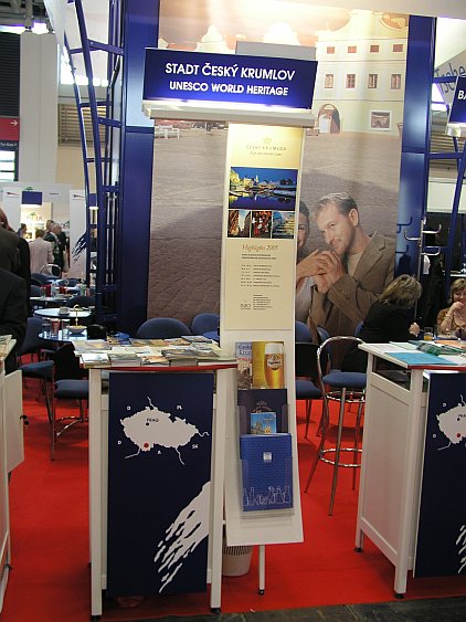Presentation of the town of Czech Krumlov at the trade fair in Munich, stand, source: Archives of Destination Management Czech Krumlov