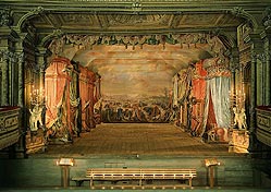 Zámecké barokní divadlo v Českém Krumlově, scéna Vojenský tábor 