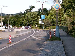 Oprava českokrumlovského mostu na Chvalšinské silnici, foto: © Tibor Horváth 