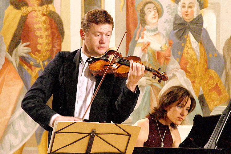 Ivan Ženatý a Katarína Ženatá, 7. července 2005, Festival komorní hudby Český Krumlov, foto: © Lubor Mrázek
