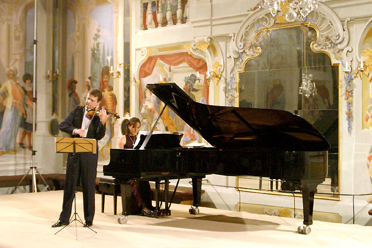 Ivan Ženatý und Katarína Ženatá, 7. Juli 2005, Festival der Kammermusik Český Krumlov, Foto: © Lubor Mrázek