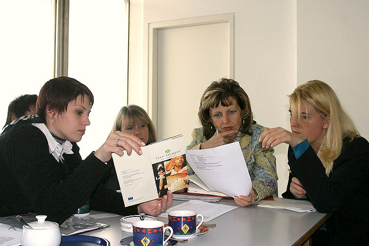Pracovní jednání realizačního týmu v Linci, foto: © Lubor Mrázek