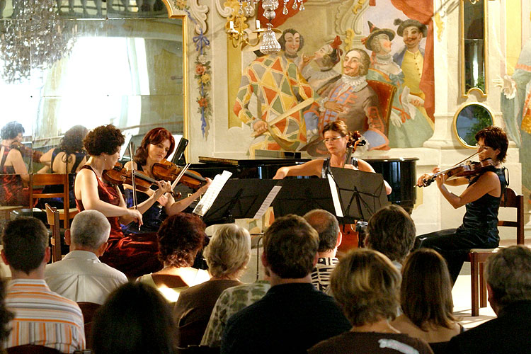 Kaprálová quartet, Maškarní sál zámku Český Krumlov, 2.7.2006, Festival komorní hudby Český Krumlov, foto: © Lubor Mrázek