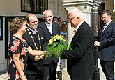 Setkání prezidenta České republiky Václava Klause s komunálními politiky na radnici v Českém Krumlově, foto: © Lubor Mrázek 