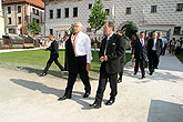 Návštěva prezidenta České republiky Václava Klause v Českém Krumlově, foto: © Lubor Mrázek 