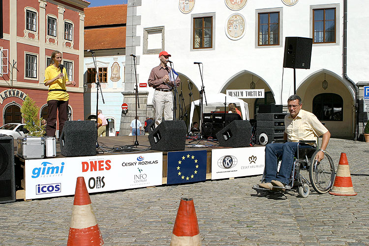 Setkání partnerských měst Hauzenberg, Vöcklabruck, Slovenj Gradec a Český Krumlov, Den s handicapem - Den bez bariér, 9. a 10. září 2006, foto: © 2006 Lubor Mrázek
