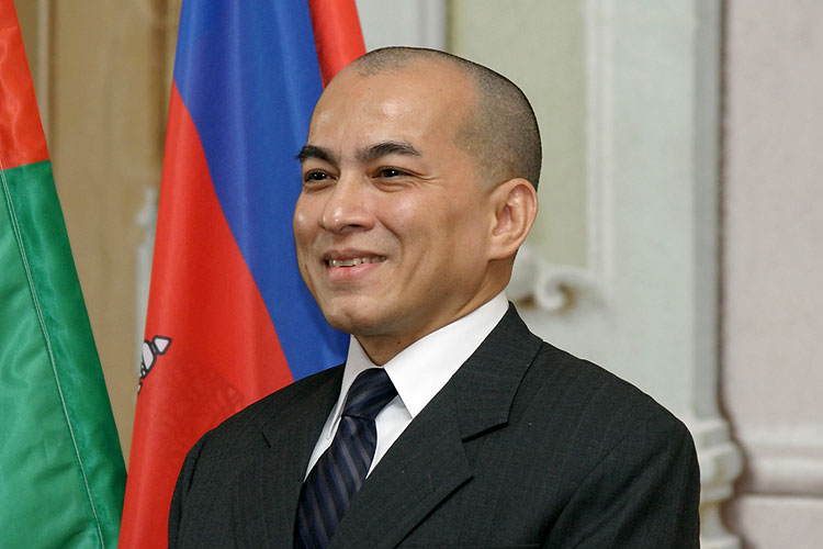 Návštěva krále Kambodže Jeho Výsosti Norodoma Sihamoniho v Českém Krumlově, 20. září 2006