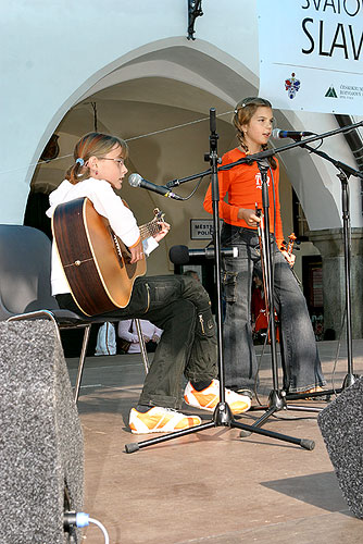 Koncert hvězd - hrají úspěšní účastníci letošní Dětské Porty, Svatováclavské slavnosti v Českém Krumlově, 28.9. - 1.10.2006, foto: © Lubor Mrázek