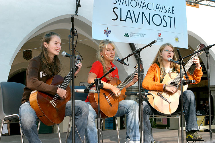 Konzert der Stars - es spielen efolgreiche Teilnehmer der diesjährigen Kinder-Porta, St.-Wenzels-Fest in Český Krumlov, 28.9. - 1.10.2006, Foto: © Lubor Mrázek