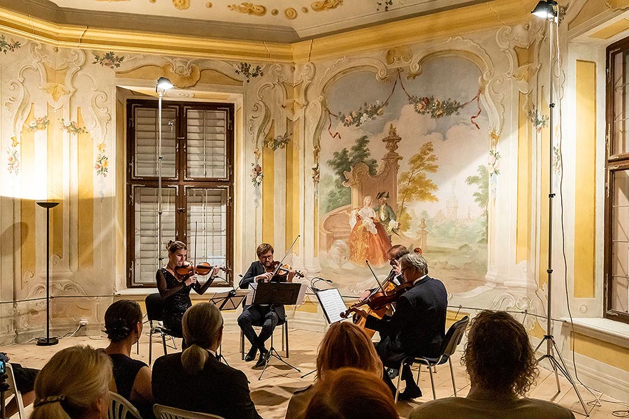 Tschechisches Philharmonisches Quartett - Noturno-Konzert im Luschloß Bellaria, 29.6.2020, Kammermusikfestival Český Krumlov