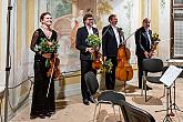 Tschechisches Philharmonisches Quartett - Noturno-Konzert im Luschloß Bellaria, 29.6.2020, Kammermusikfestival Český Krumlov, Foto: Lubor Mrázek
