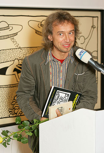 Vernisáž výstav Egon Schiele Art Centra pro rok 2007 - Keith Haring (1958-1990, New York), Mladí umělci z New Yorku 2007, Petr Kvíčala (nar. 1960, Brno), 6. dubna 2007, foto: © 2007 Libor Sváček