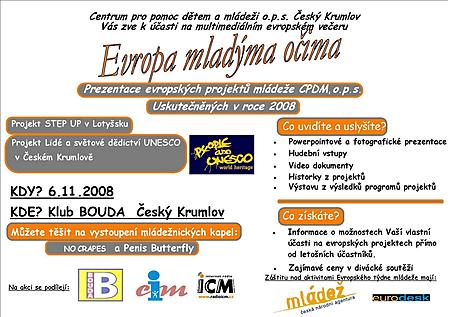 Pozv&aacute;nka na EVROPSK&Yacute; T&Yacute;DEN ML&Aacute;DEŽE 2008