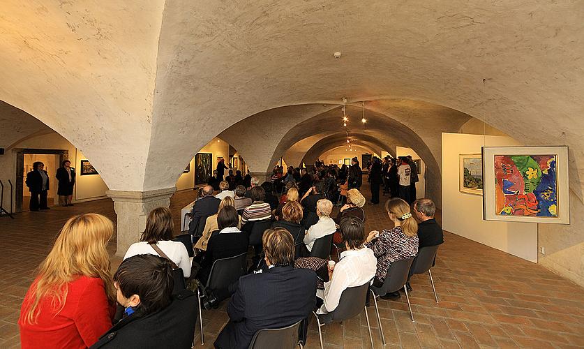 Opening of the exhibitions in Egon Schiele Art Centrum: Hermann Stenner, Jindřich Prucha und Zdeněk Rykr, 31. 10. 2008