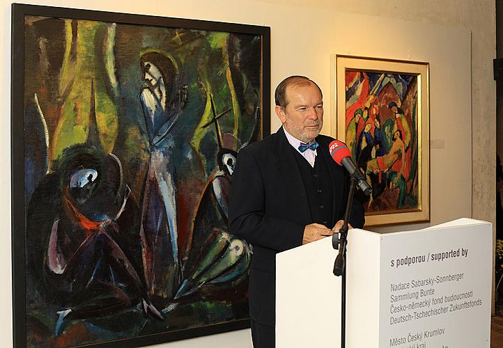 Eröffnung der Ausstellungen in Egon Schiele Art Centrum: Hermann Stenner, Jindřich Prucha und Zdeněk Rykr, 31. 10. 2008